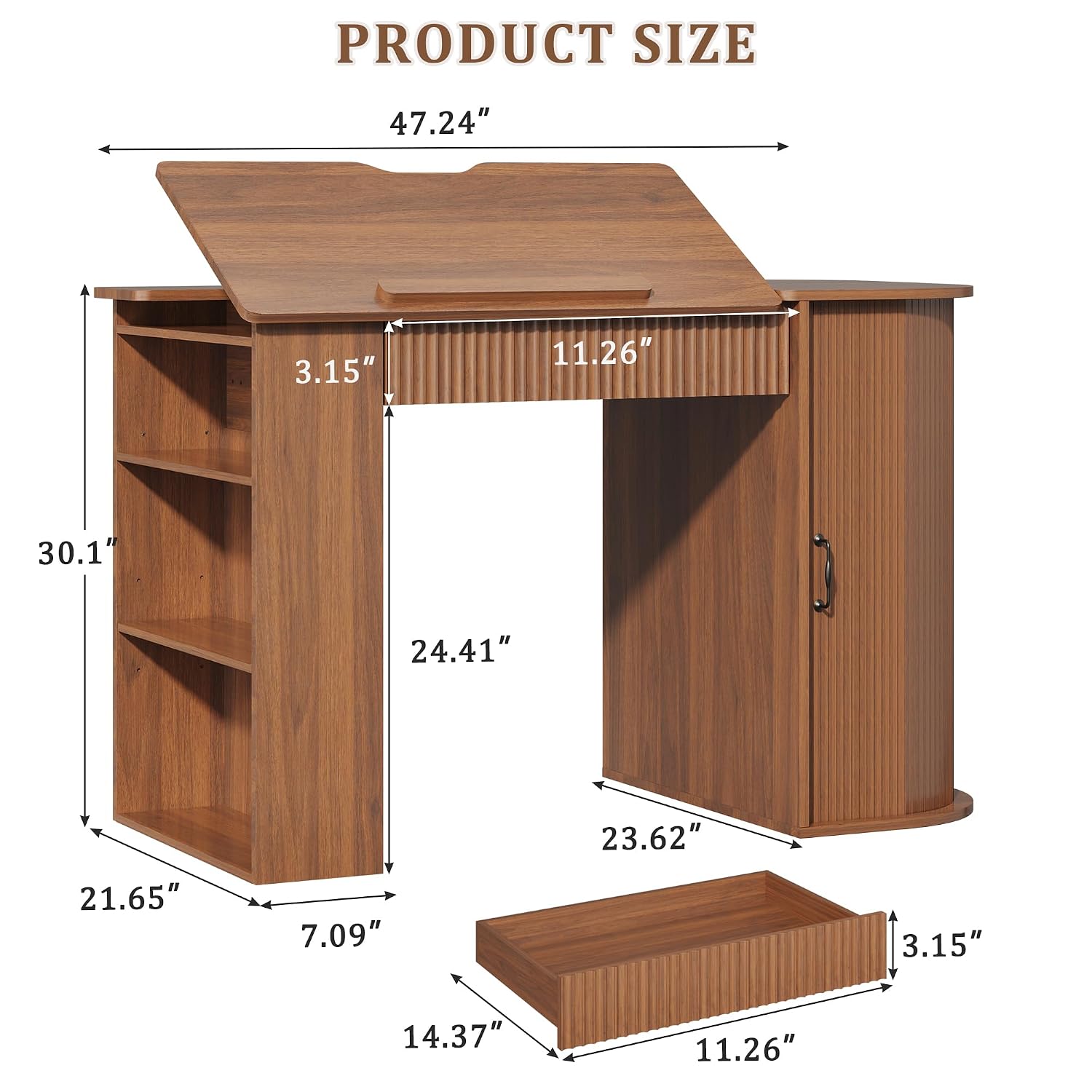 Drafting Table with Storage Ca - مراجعة Art & Craft Paper Ideas وسعره