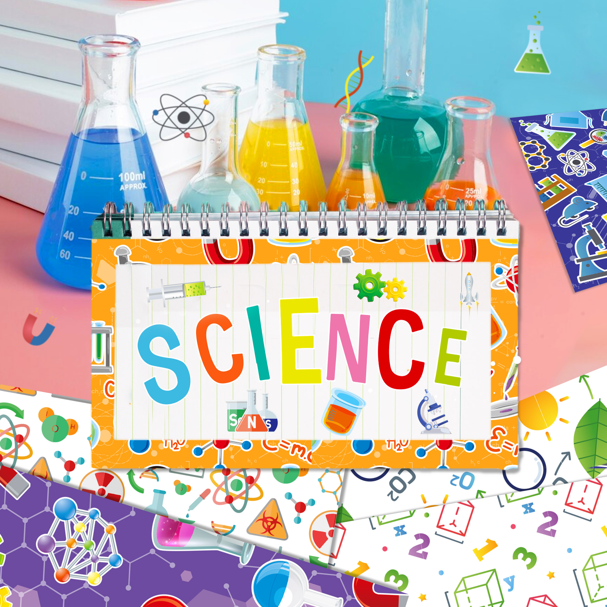 24pcs Science Scientist Scrapb - مراجعة Art And Craft Photos وسعره