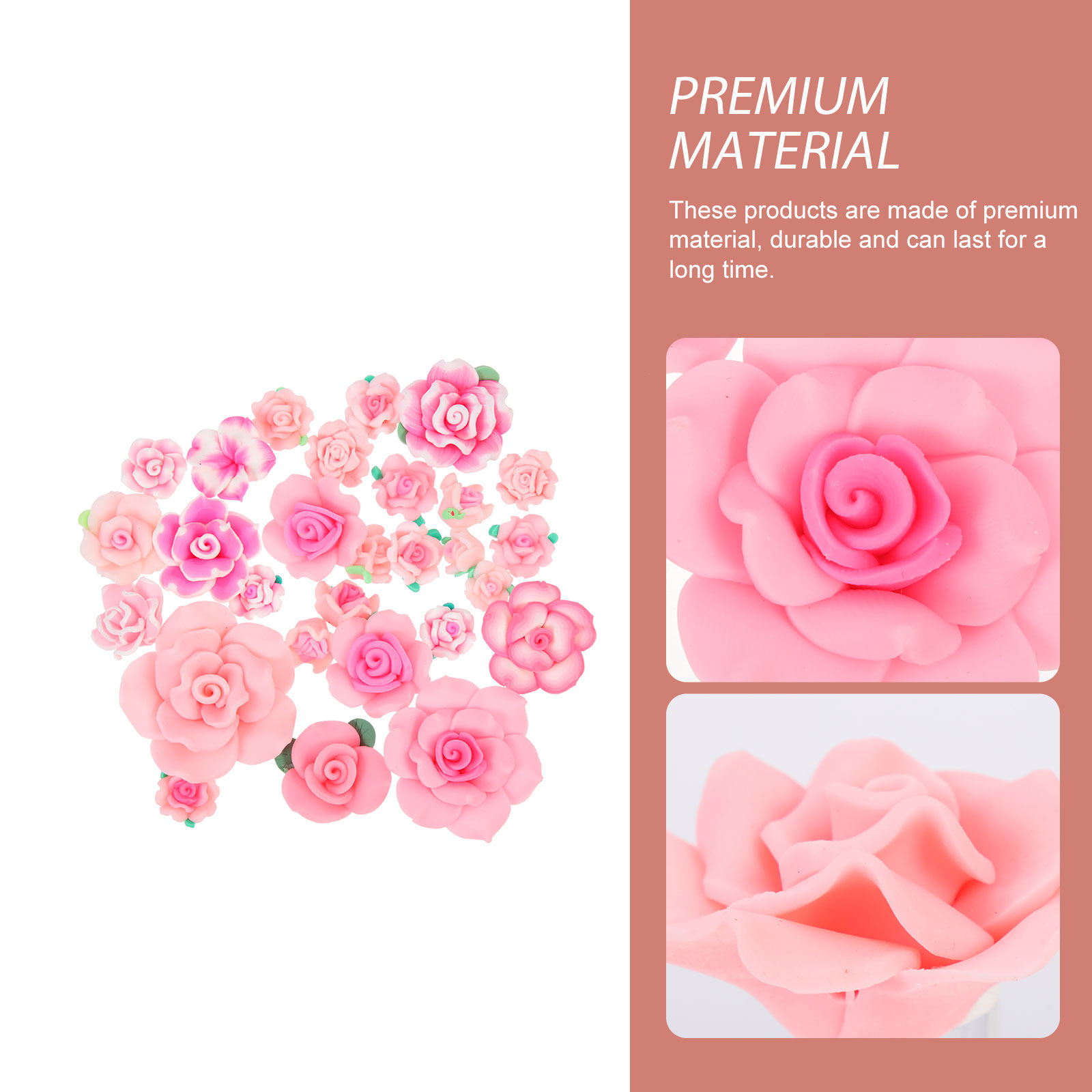28Pcs Clay Flower Charms Set D - مراجعة Polymer Clay Set وسعره