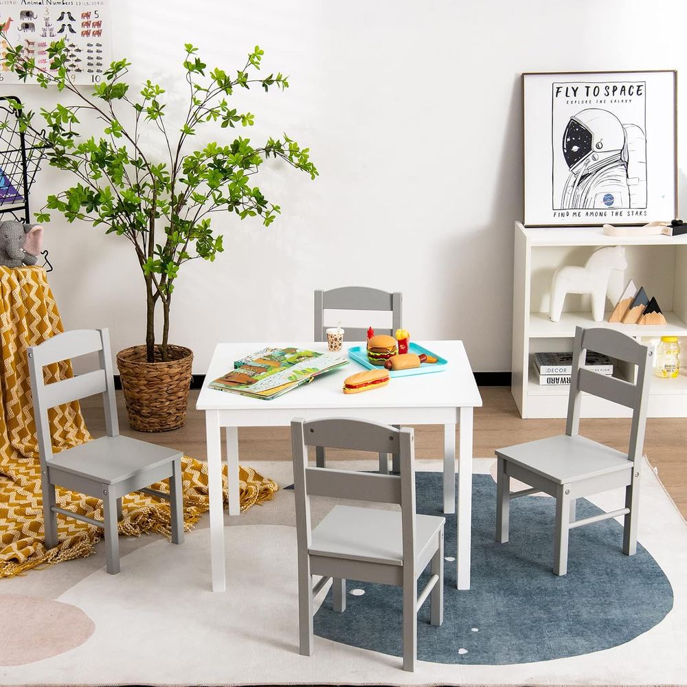 5-Piece Wooden Activity Table  - مراجعة Art Craft Activities For Preschoolers وسعره