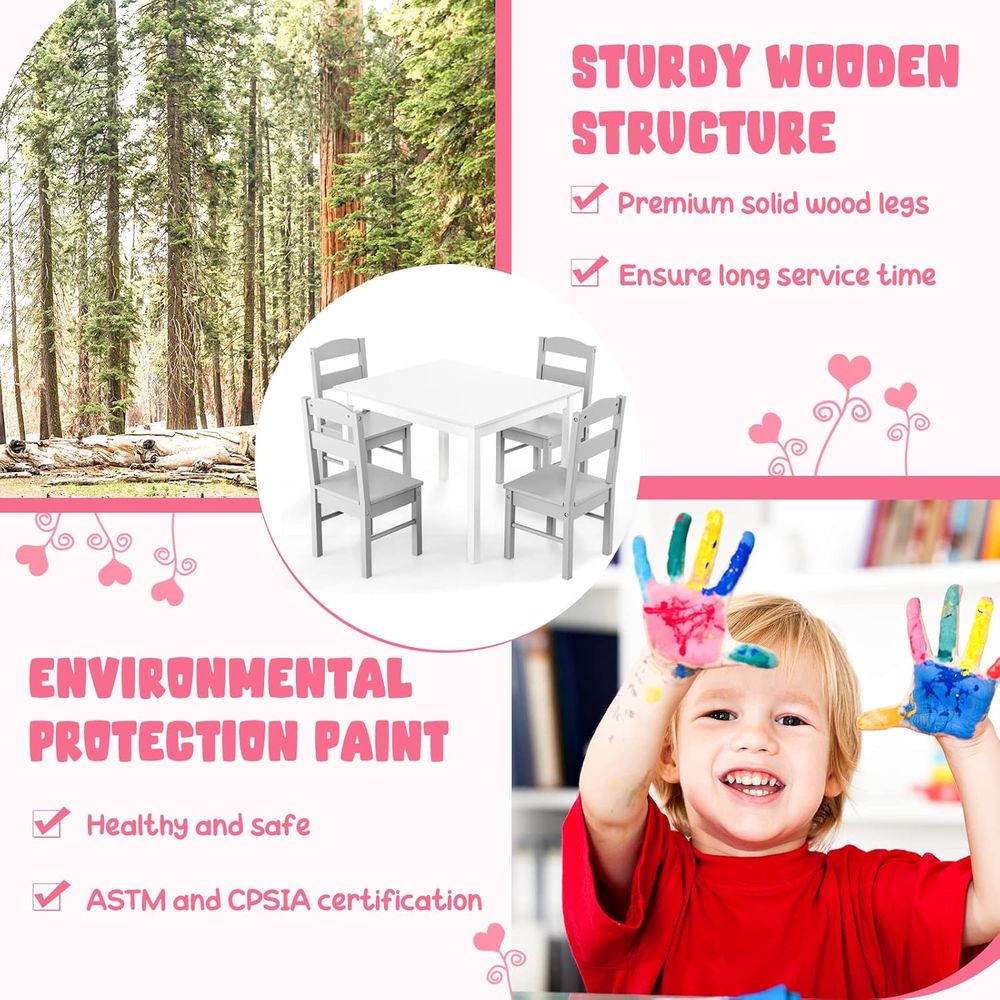 5-Piece Wooden Activity Table  - مراجعة Art Craft Activities For Preschoolers وسعره