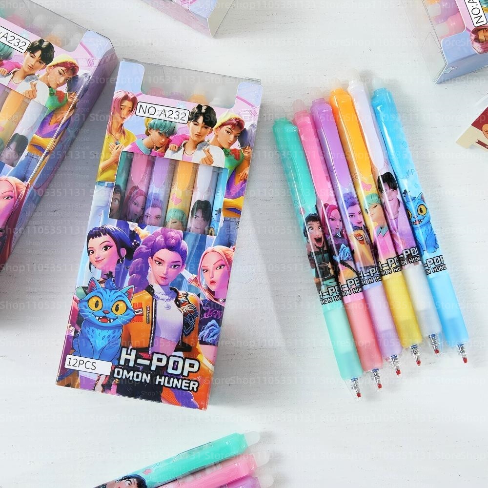 Anime Girl Group Erasable Pens - مراجعة Calligraphy Pen Set وسعره