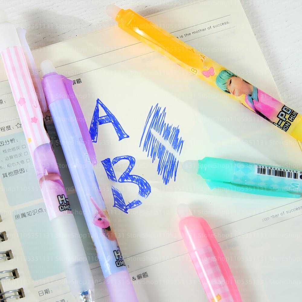 Anime Girl Group Erasable Pens - مراجعة Calligraphy Pen Set وسعره