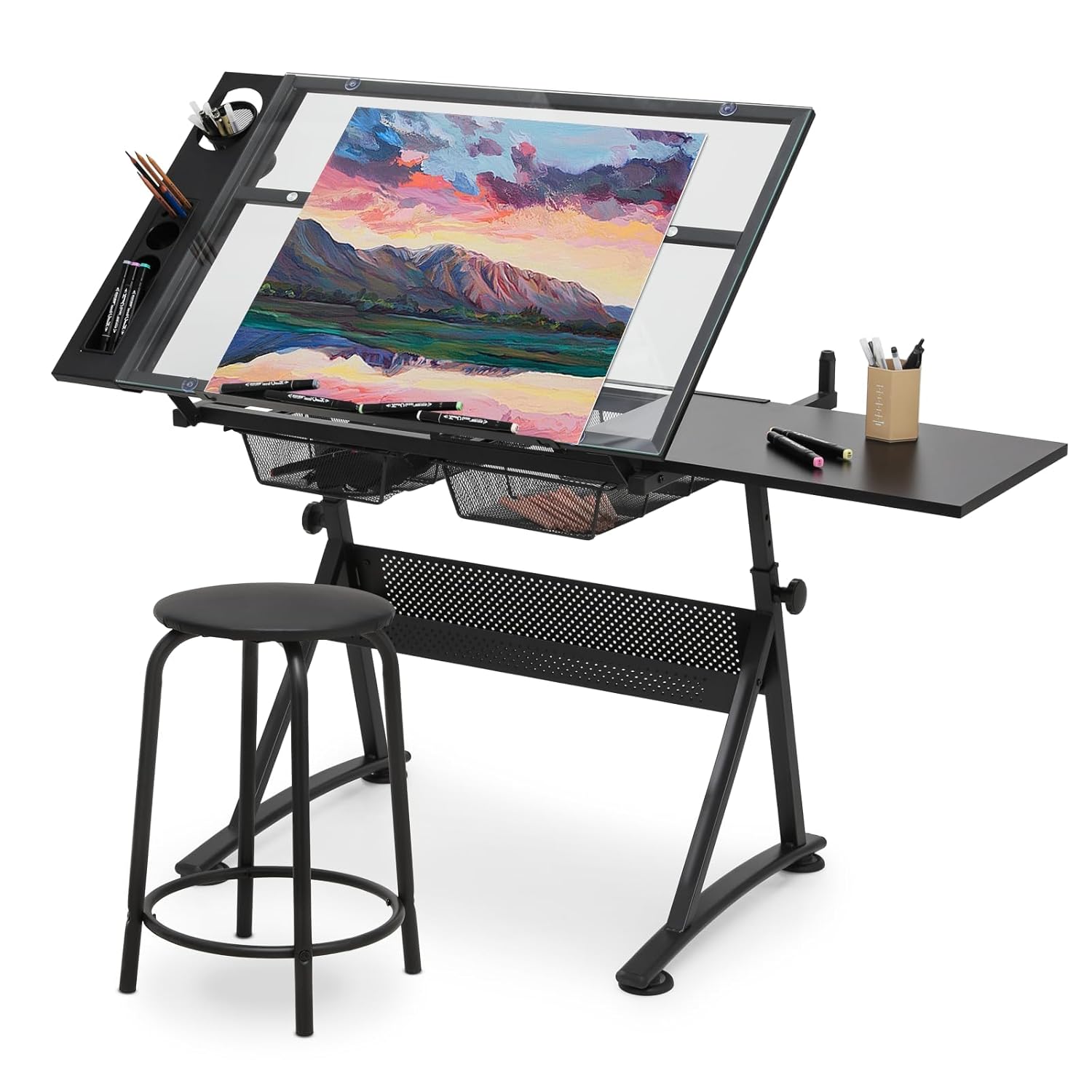 Drafting Table with Height Adj - مراجعة Art & Craft Paper Ideas وسعره