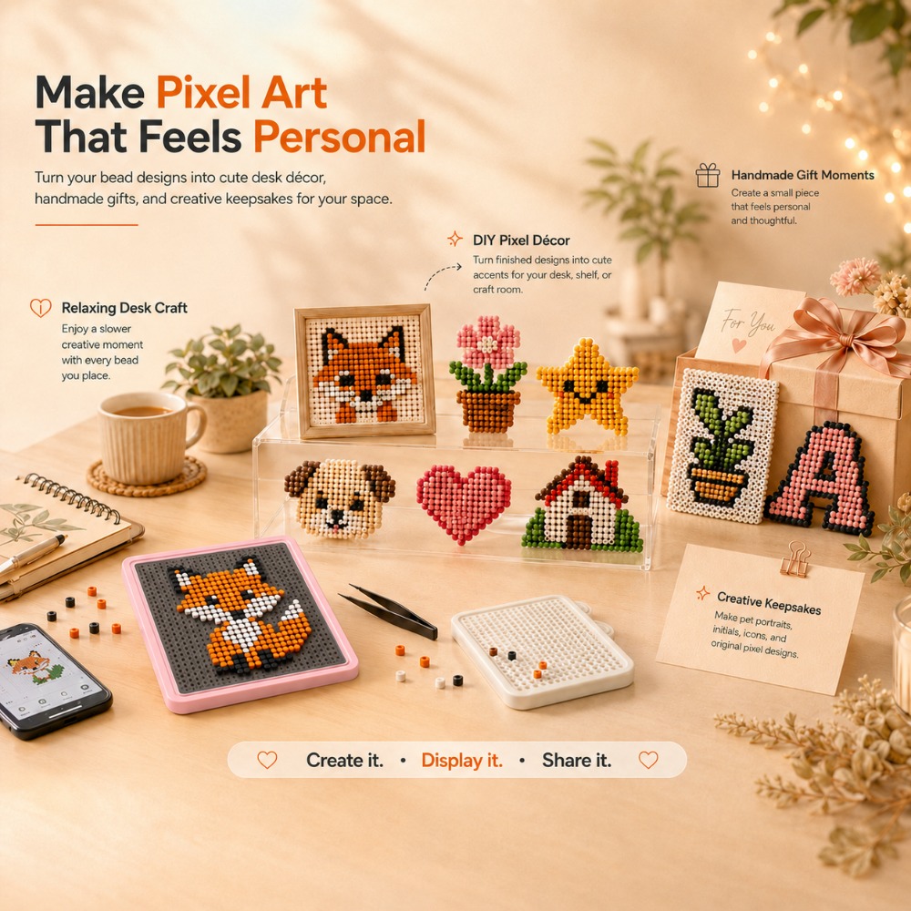 LED Smart Fuse Bead Pegboard,  - مراجعة Craft Art Set وسعره