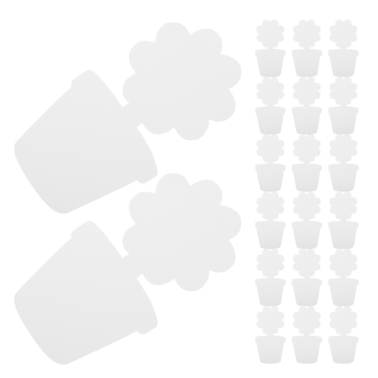 20Pcs White Cardboard Flower P - مراجعة Art Craft Class وسعره
