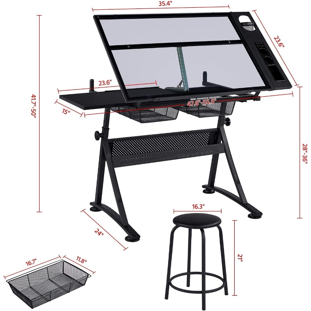 Height Adjustable Drafting Tab - مراجعة Art & Craft Paper Ideas وسعره