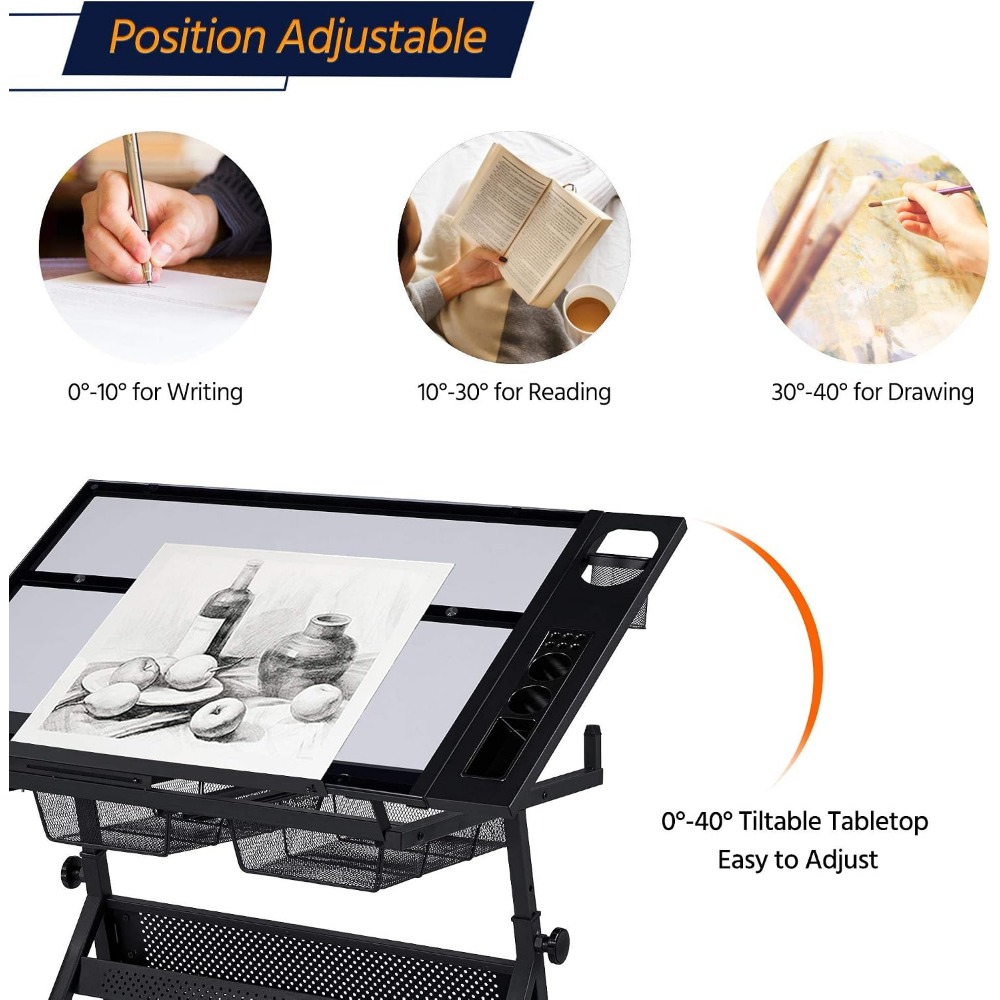 Height Adjustable Drafting Tab - مراجعة Art & Craft Paper Ideas وسعره