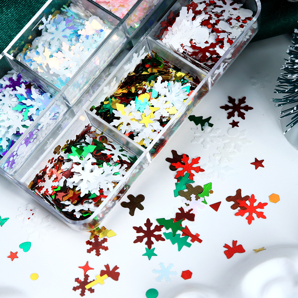 Christmas Mixed Color Snowflak - مراجعة Art Craft Christmas Tree وسعره