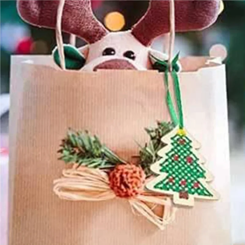 High-quality 12SETS DIY Sewing - مراجعة Art Craft Christmas Tree وسعره