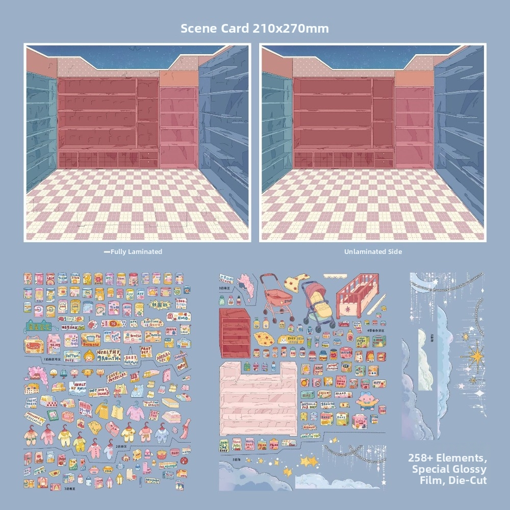 Shop Pattern 3D Cabin Stickers - مراجعة Art Craft Bakery وسعره