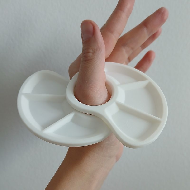 1/2pc Thumb Palette Ergonomic  - مراجعة Art Craft Class وسعره