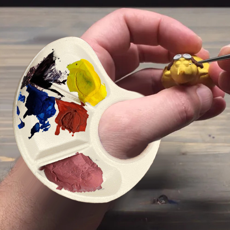 1/2pc Thumb Palette Ergonomic  - مراجعة Art Craft Class وسعره