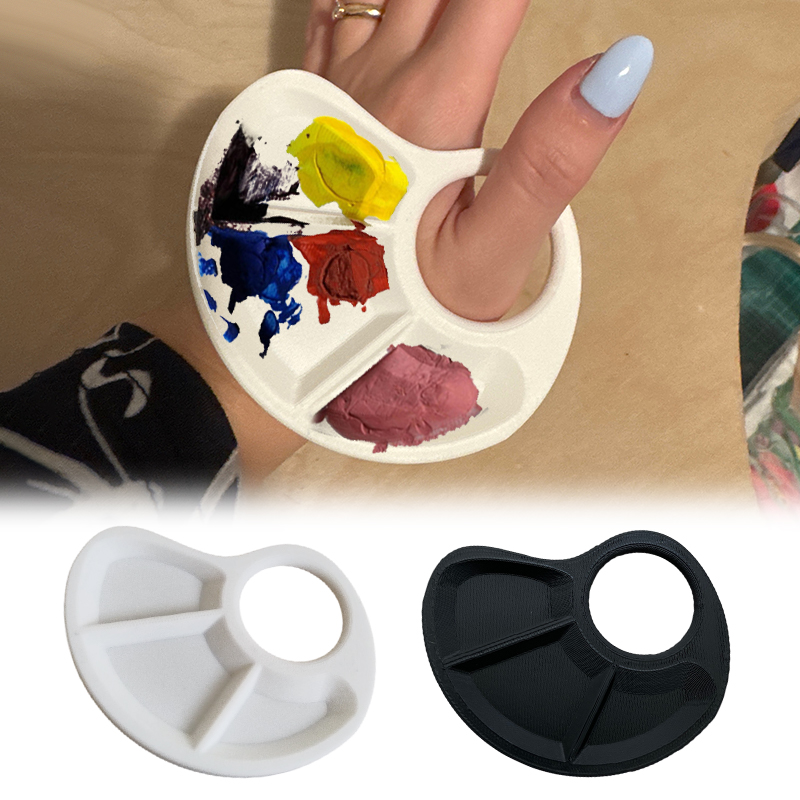 1/2pc Thumb Palette Ergonomic  - مراجعة Art Craft Class وسعره