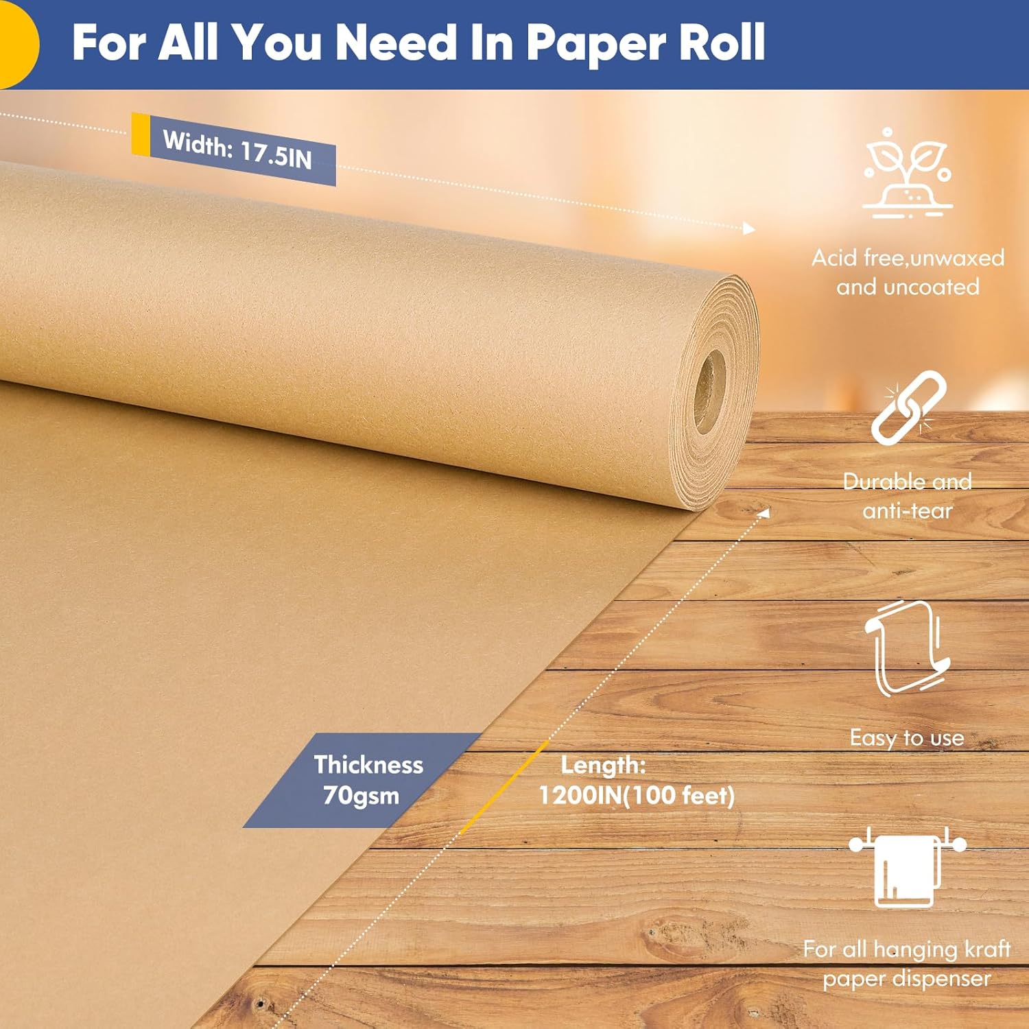 Vanhench Brown Wrapping Paper  - مراجعة Art X Craft وسعره
