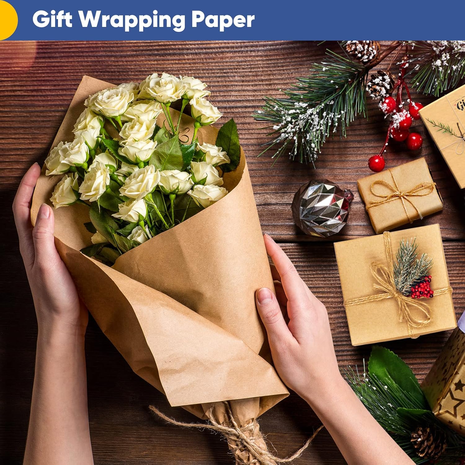 Vanhench Brown Wrapping Paper  - مراجعة Art X Craft وسعره