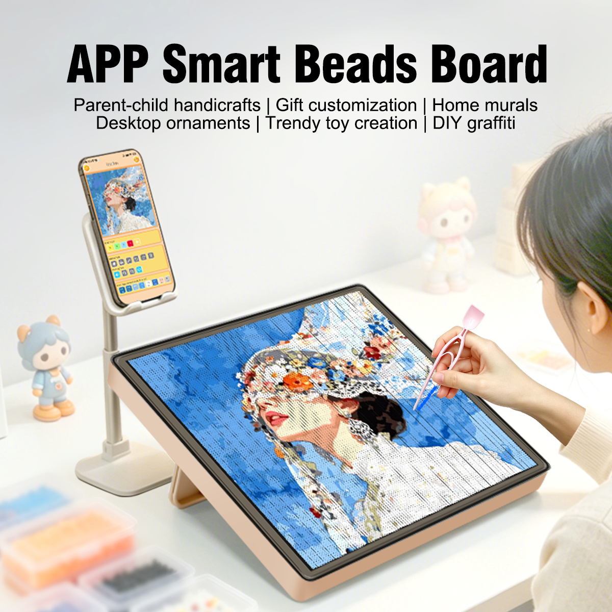 LED Fuse Beads Craft Pegboard  - مراجعة Art Crafting وسعره