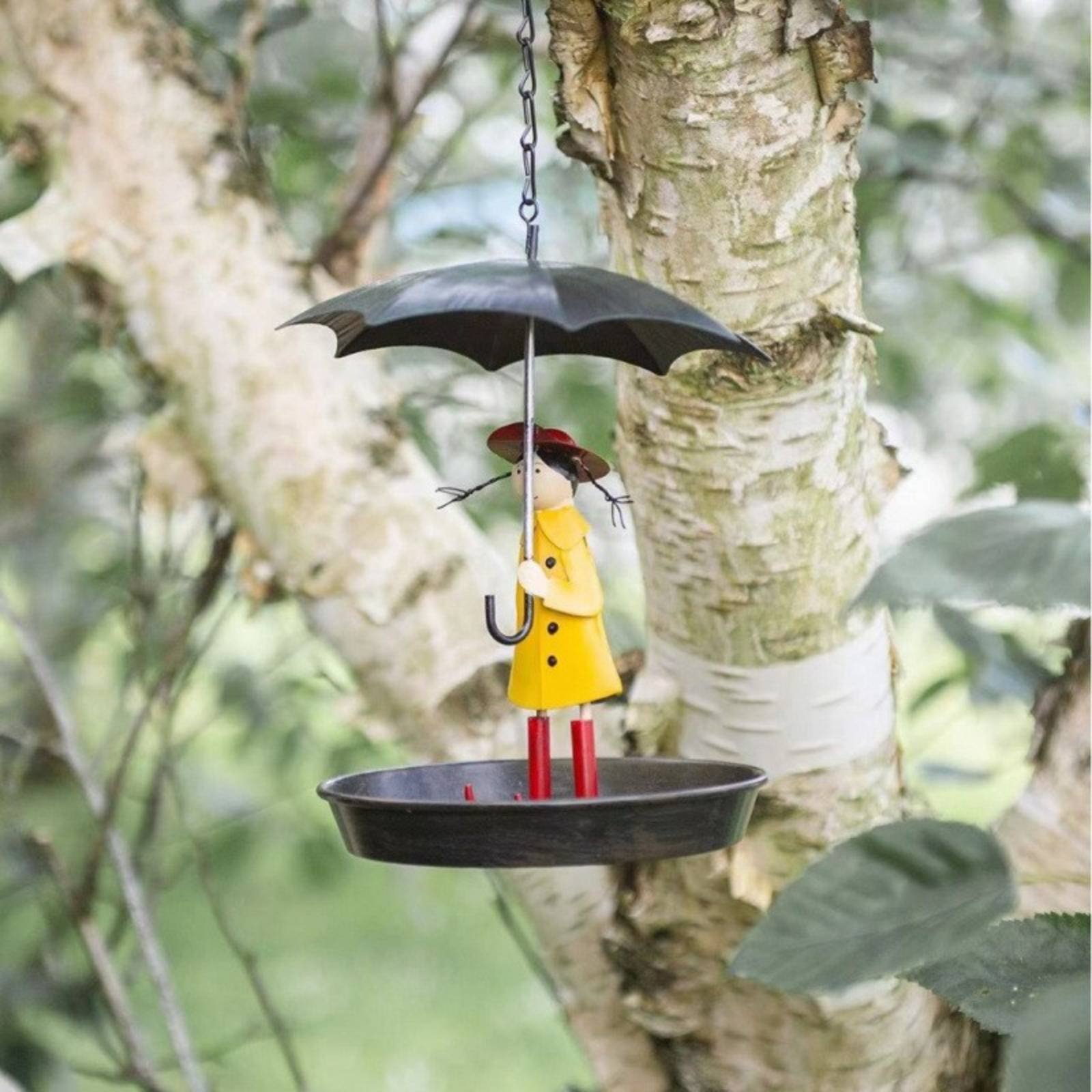 Girl with Umbrella Bird Feeder - مراجعة Art Crafting وسعره