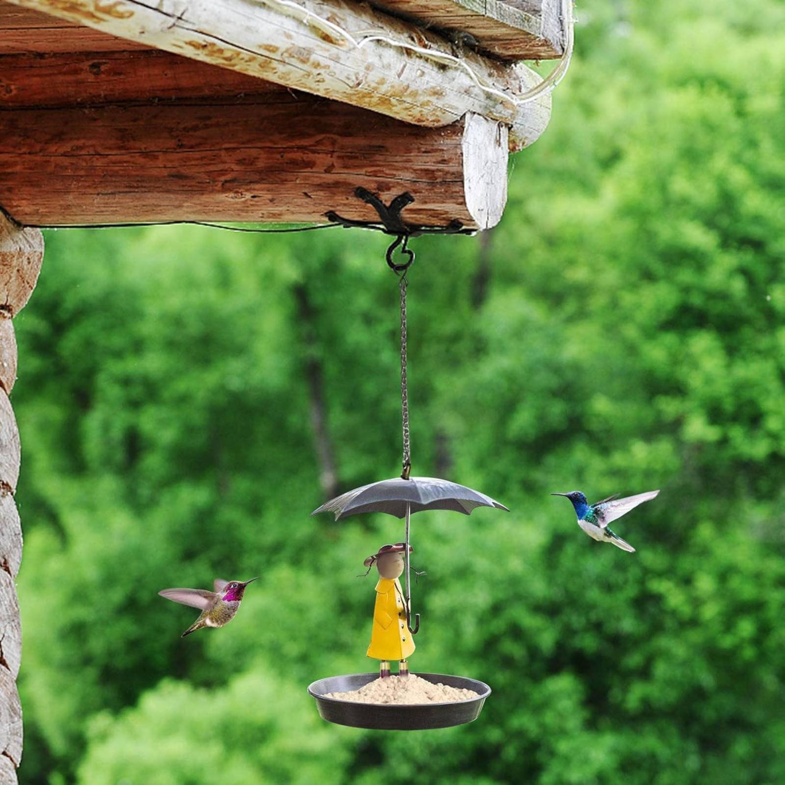Girl with Umbrella Bird Feeder - مراجعة Art Crafting وسعره