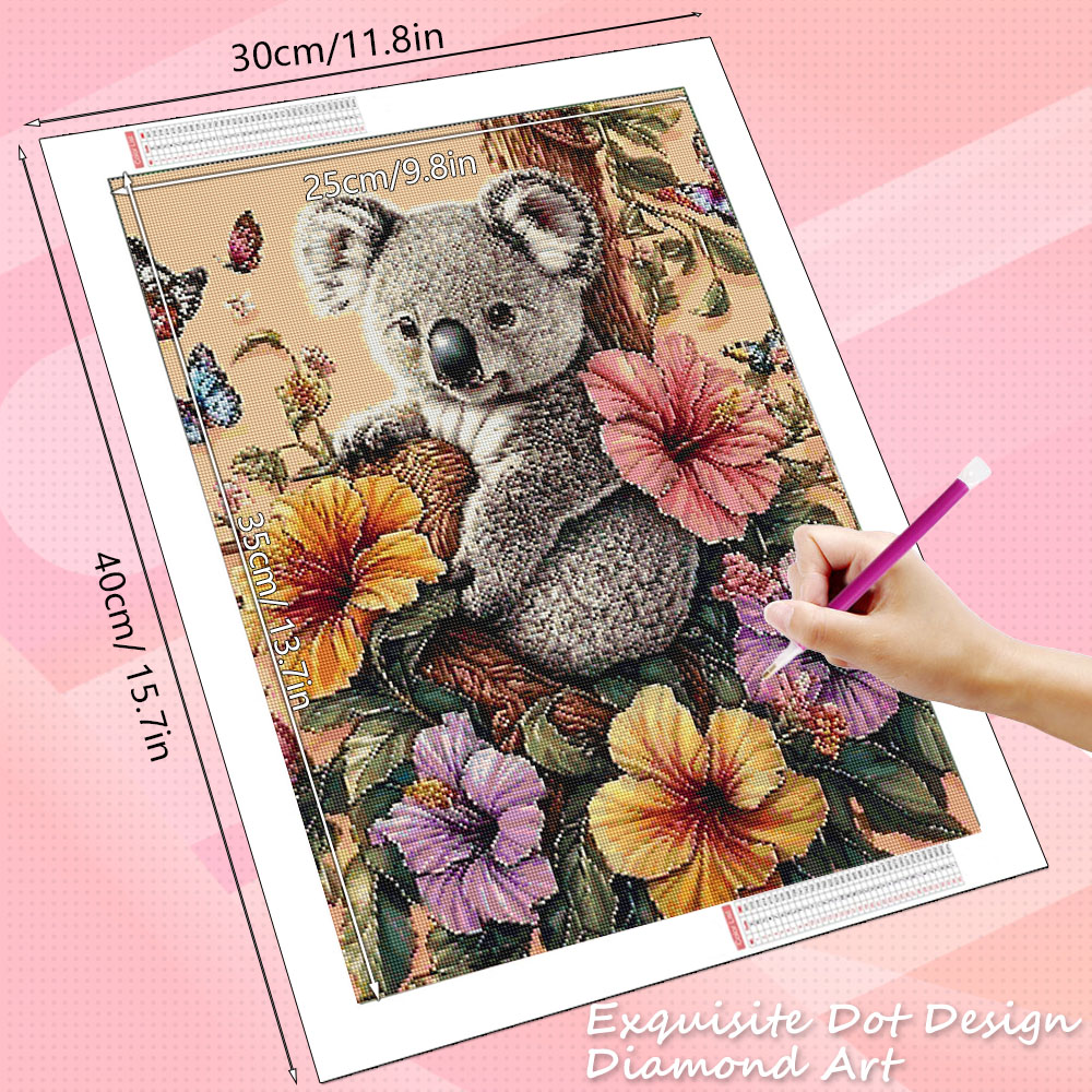 HUACAN Diamond Art Koala Anima - مراجعة Art Craft Hobbies وسعره