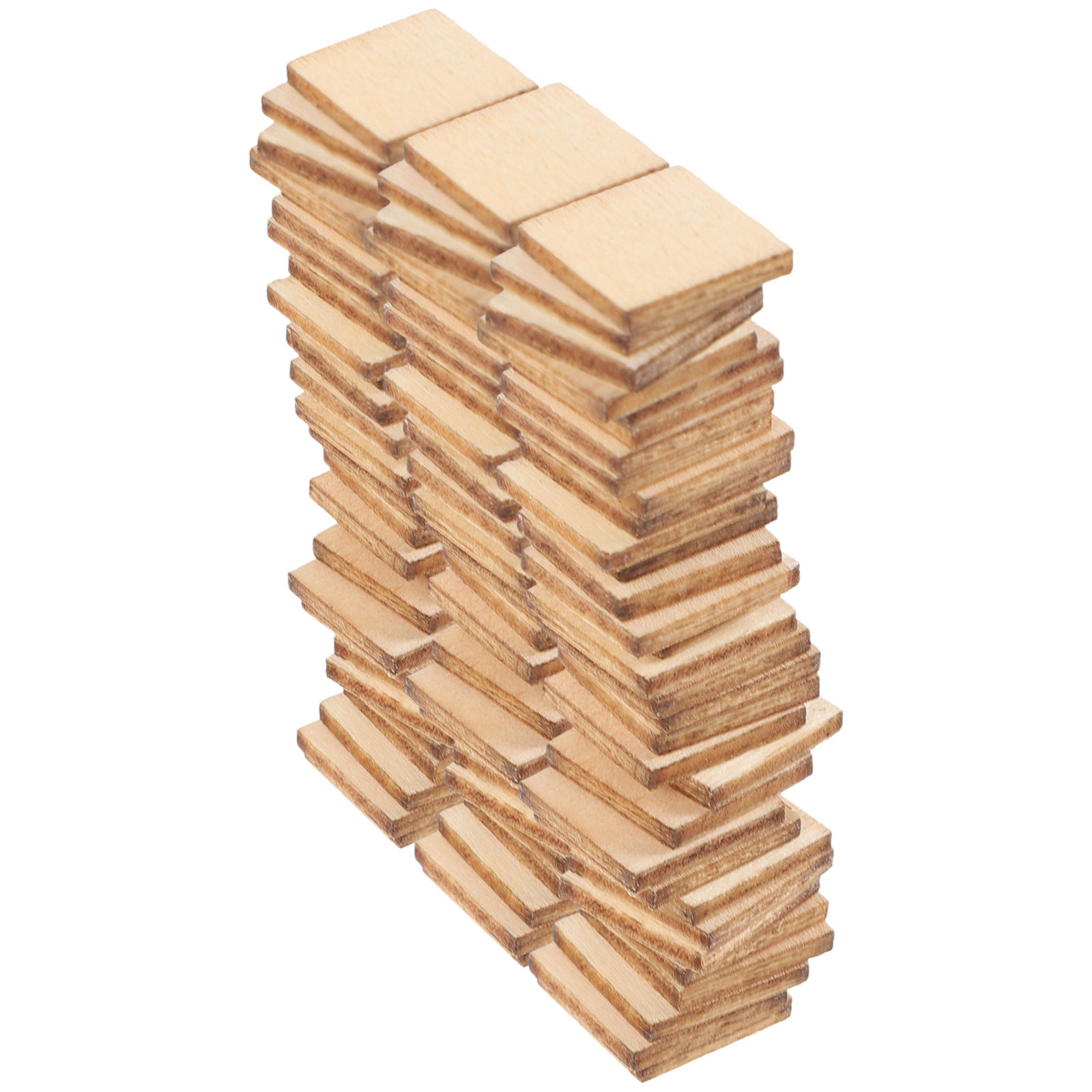 100Pcs 10Mm Square Wood Slices - مراجعة Art Craft Class وسعره