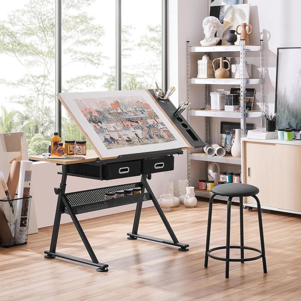 Height Adjustable Drating Tabl - مراجعة Art & Craft Paper Ideas وسعره