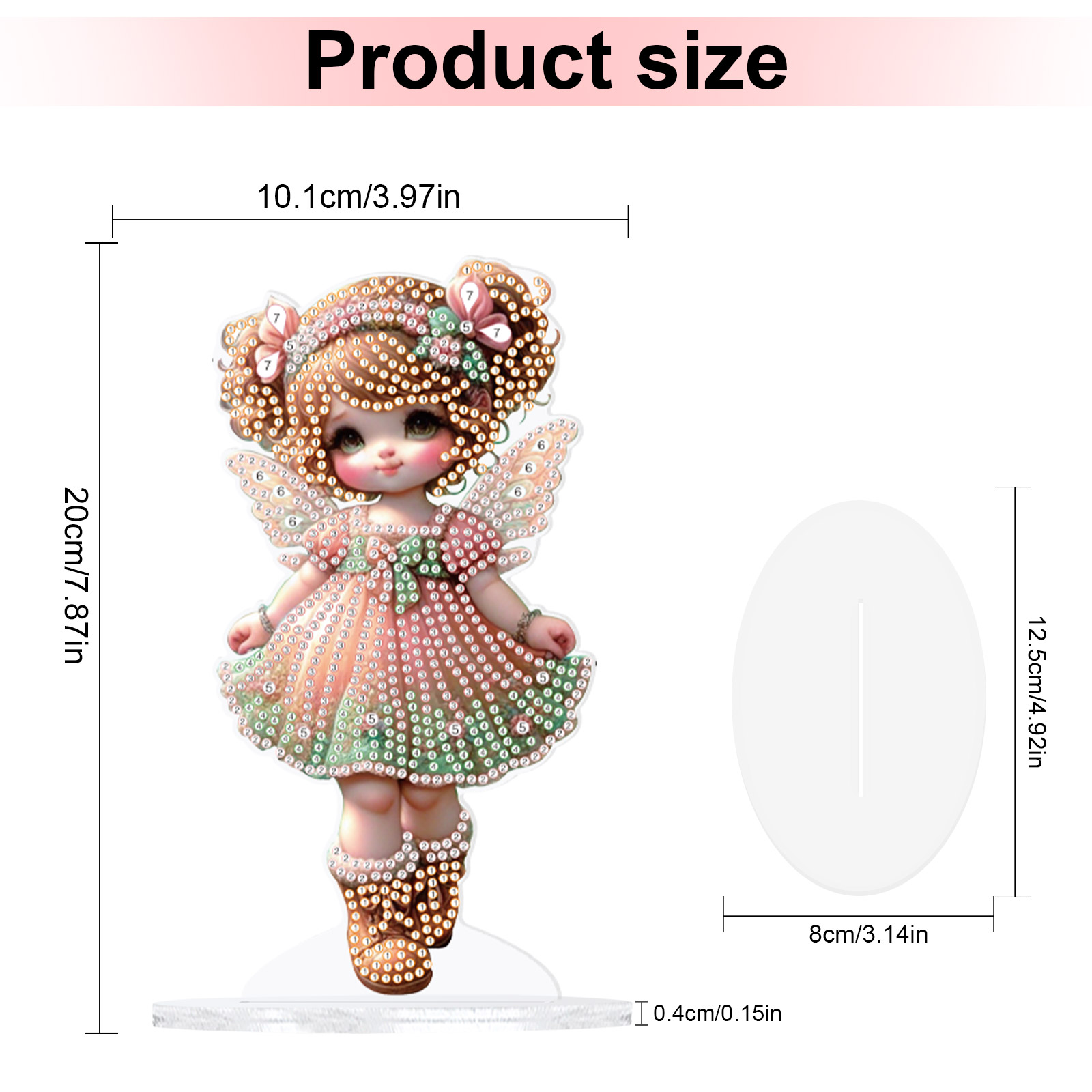 Irregular Shape Pink Doll Diam - مراجعة Art Craft Display وسعره