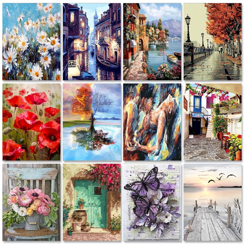 GATYZTORY Frame Town Landscape - مراجعة Art Craft Display وسعره