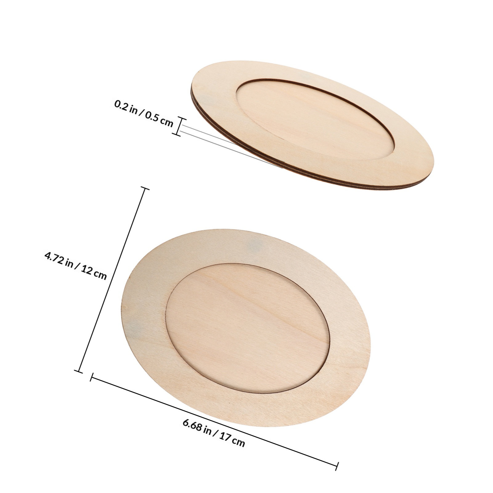 DIY Unfinished Wooden Oval Pho - مراجعة Art Craft Activities For Preschoolers وسعره