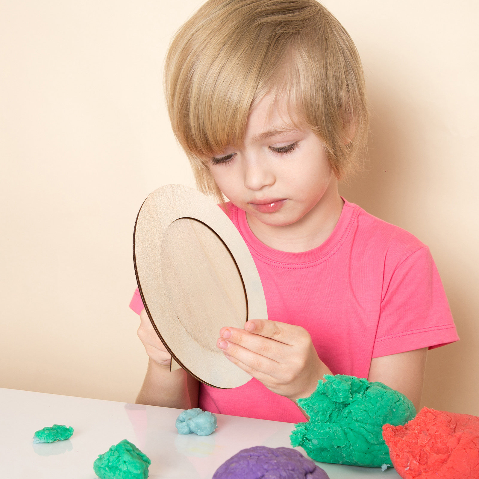 DIY Unfinished Wooden Oval Pho - مراجعة Art Craft Activities For Preschoolers وسعره