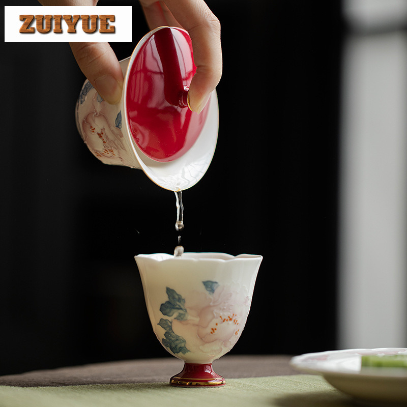 100ml Hand Drawn Peony Gaiwan  - مراجعة Art And Craft Exclusives وسعره