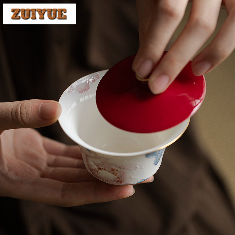 100ml Hand Drawn Peony Gaiwan  - مراجعة Art And Craft Exclusives وسعره