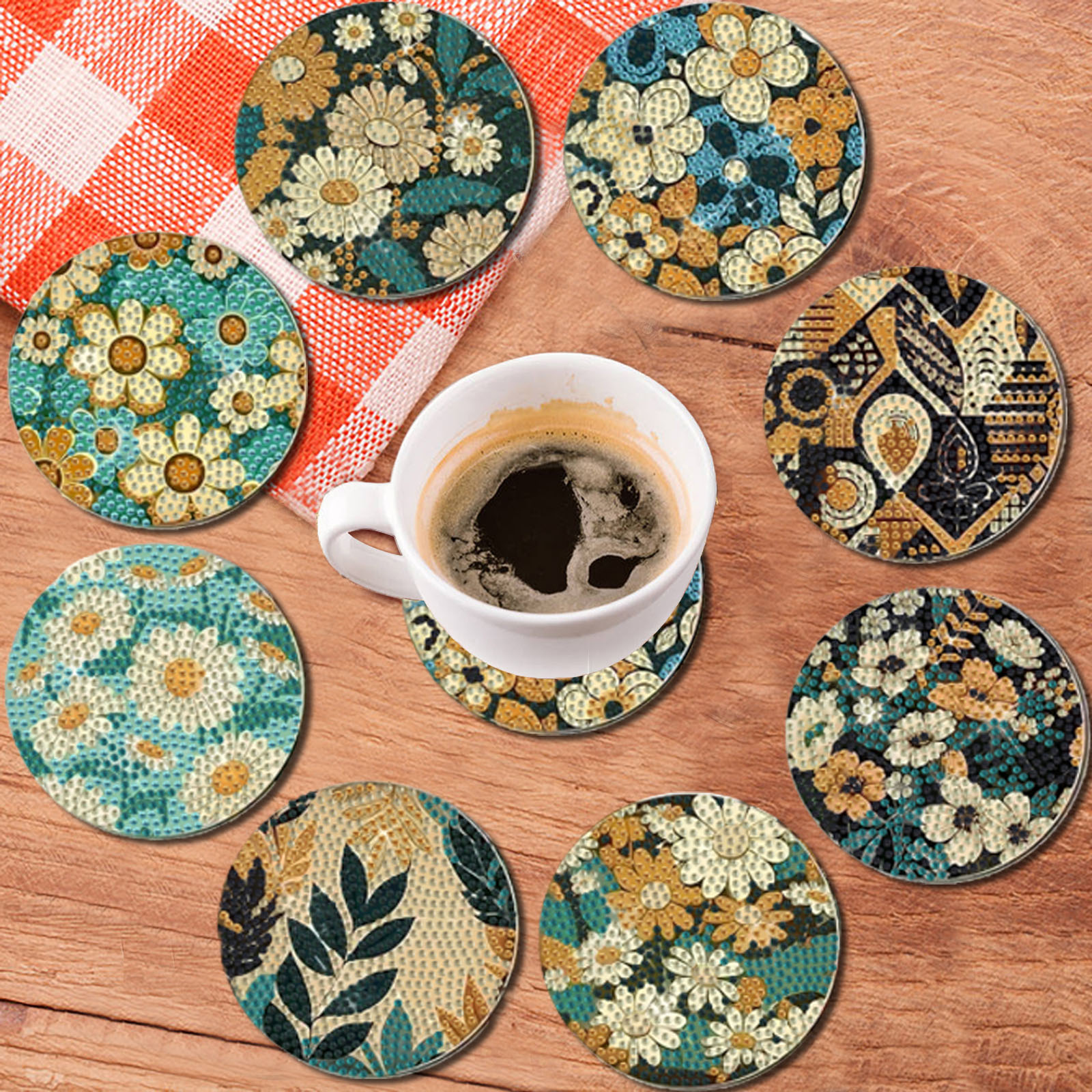 8 pieces DIY diamond Painting  - مراجعة Craft Art Set وسعره