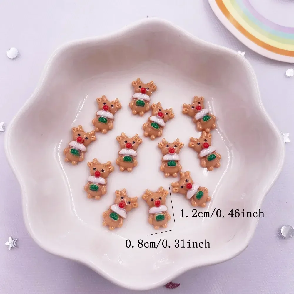 50pcs Resin Mini Colorful Chri - مراجعة Art Craft Christmas Tree وسعره