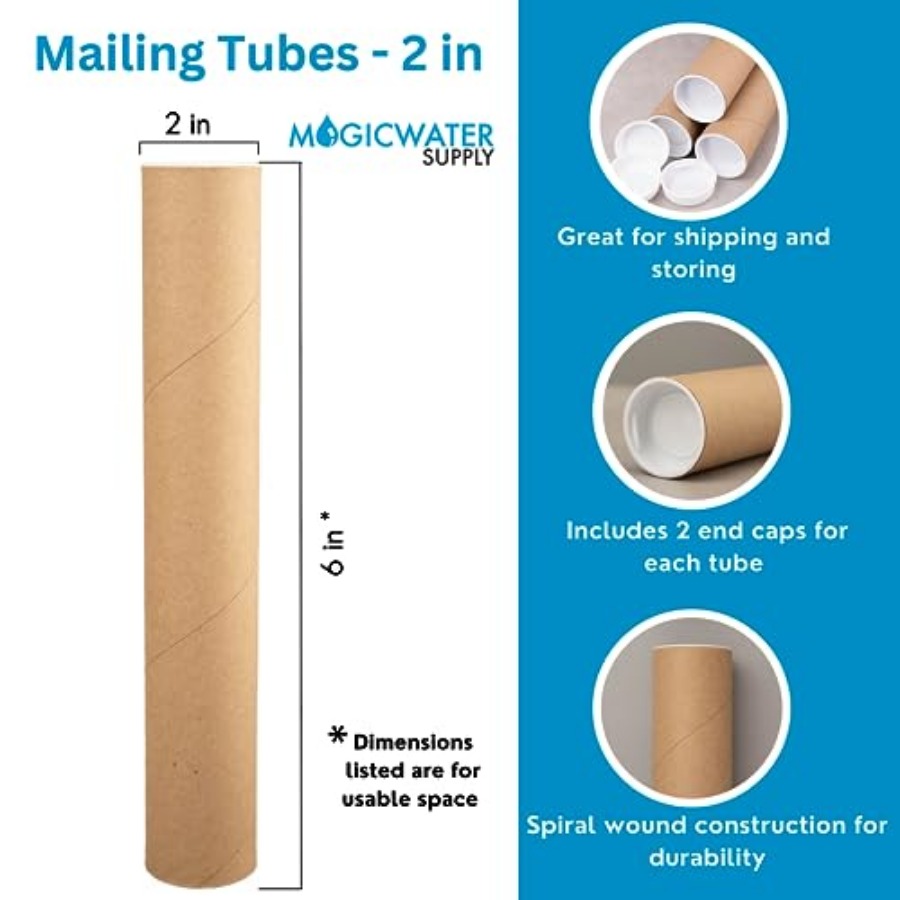 Mailing Tube - 2 in x 6 in - K - مراجعة Art Craft Youtube وسعره