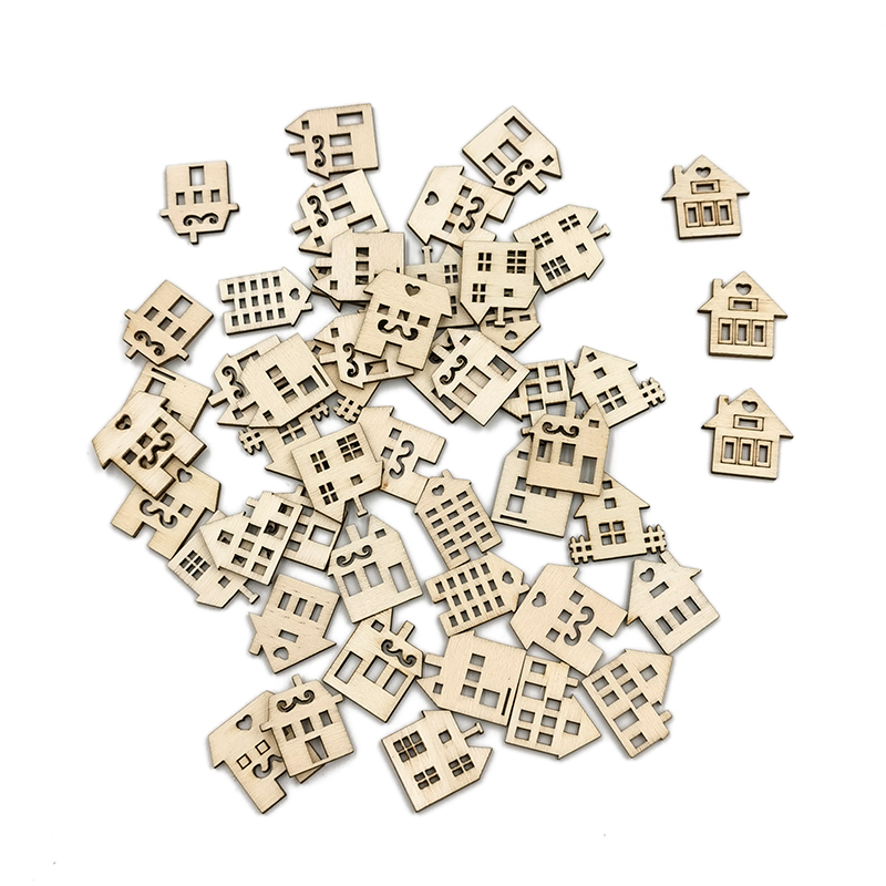 50pcs Unpainted Wood Slices fo - مراجعة Art Craft Activities For Preschoolers وسعره