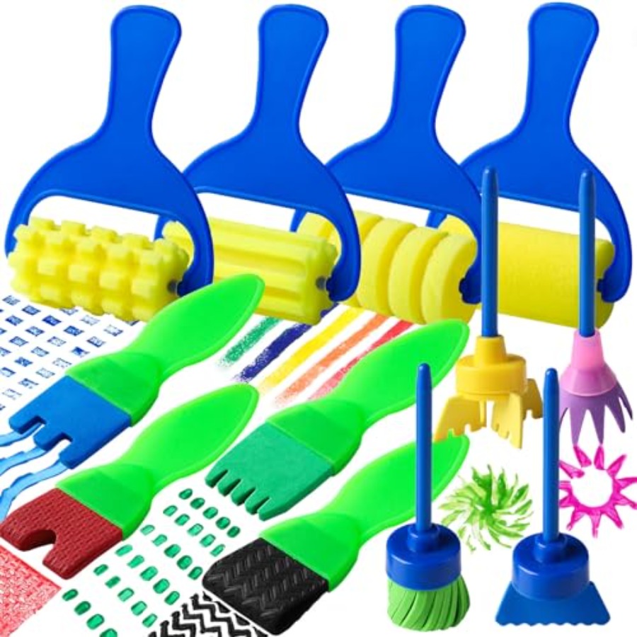 Kids Paint Brushes, 12 Pack Wa - مراجعة Art Craft Toddler وسعره