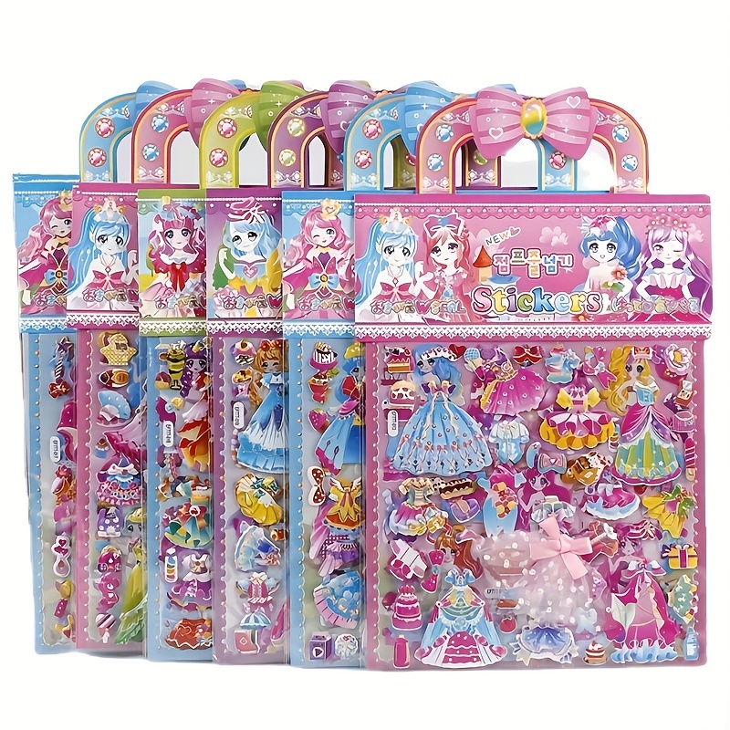 Princess Dress Up Puffy Sticke - مراجعة Art Craft Toddler وسعره